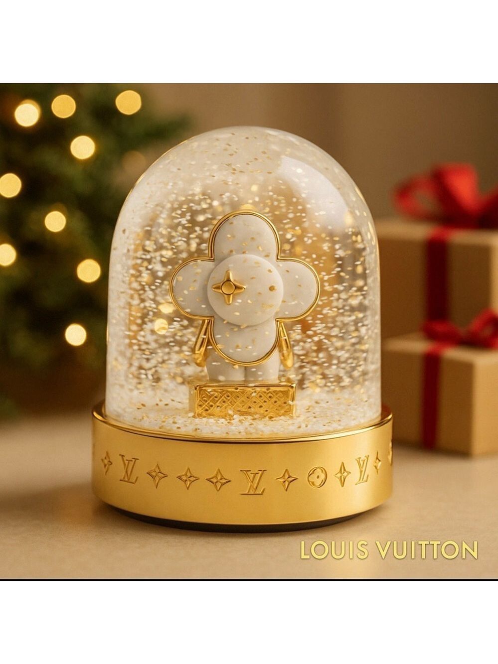 LOUIS VUITTON VIVIENNE SNOWBALL SNOW GLOBE GI0307 HOLIDAY COLLECTOR BOX - Picture 2 of 13